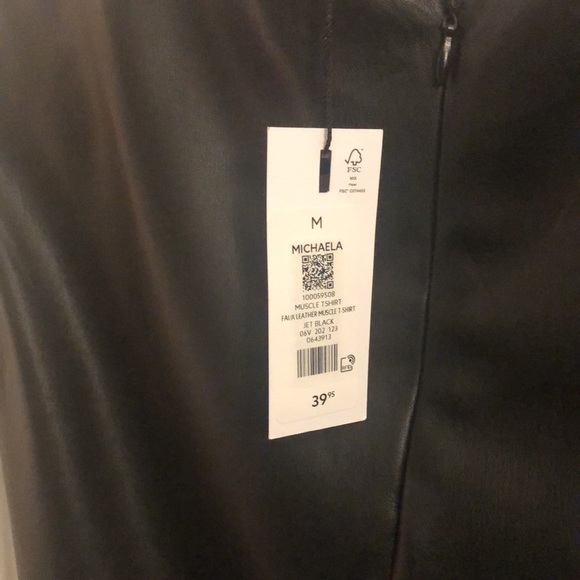 Brand new, never worn Dynamite, pleather shirt - Picture 3 of 5